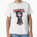 Strawberry Goth Girl with Strawberry Necklace in watercolor paint by EmeraldCauldren