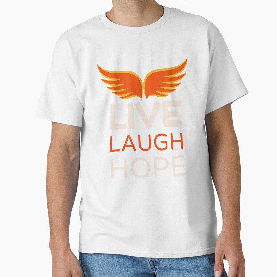 Live Laugh Hope - Short Motivational Quotes | Colorful Fashion Hope Typography by Delandor