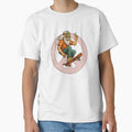 Elderly White Hippie Skateboarder – Funny Retro Skater Design by Lunaria Arts