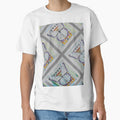 MONOCHROMATIC SOFT GREY BUTTERFLIES PATTERN ART by sharlesart