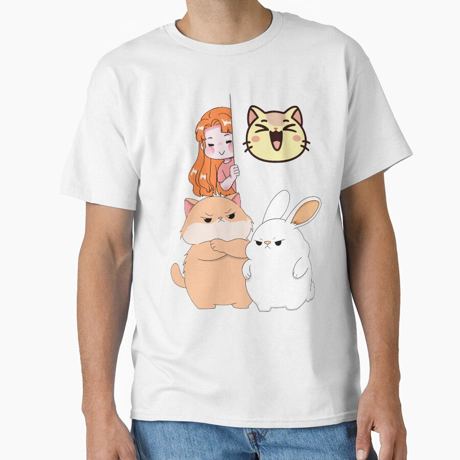 Angry Cats & Mysterious Smiling Girl by Yuki80