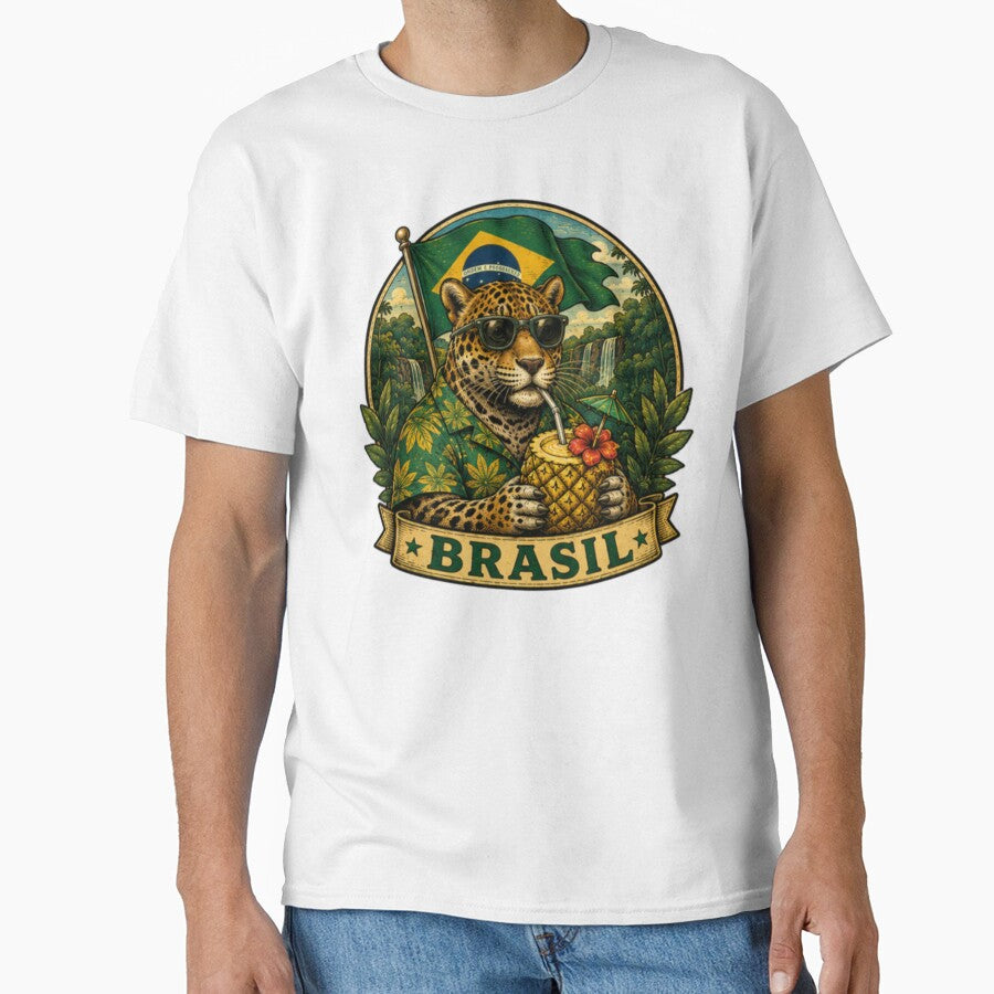 Cool Jaguar disfrutando de una Piña Colada by JonysCreativeDesigns