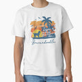 Life is Better With Bernedoodle Beach Sunset Retro Vintage by rafaeltto