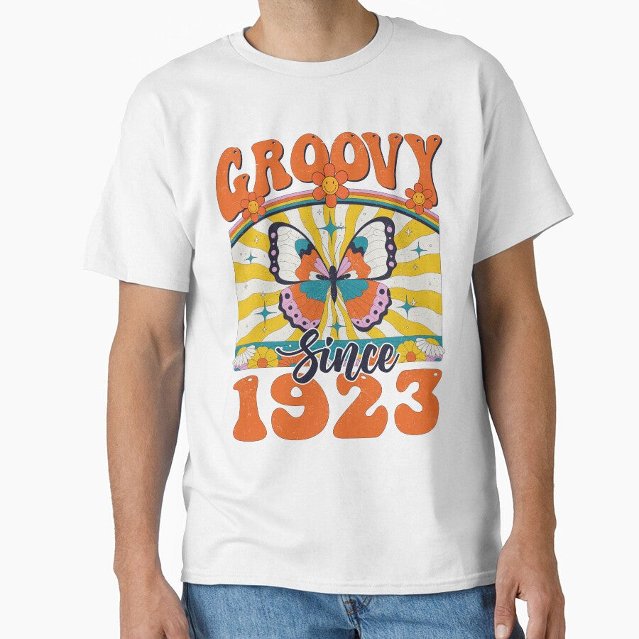 Groovy Since 1923 | 99th Birthday | Retro Groovy Birthday by Oddi-felixx