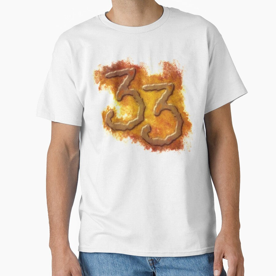 Number 33 in grunge style by tuzlay