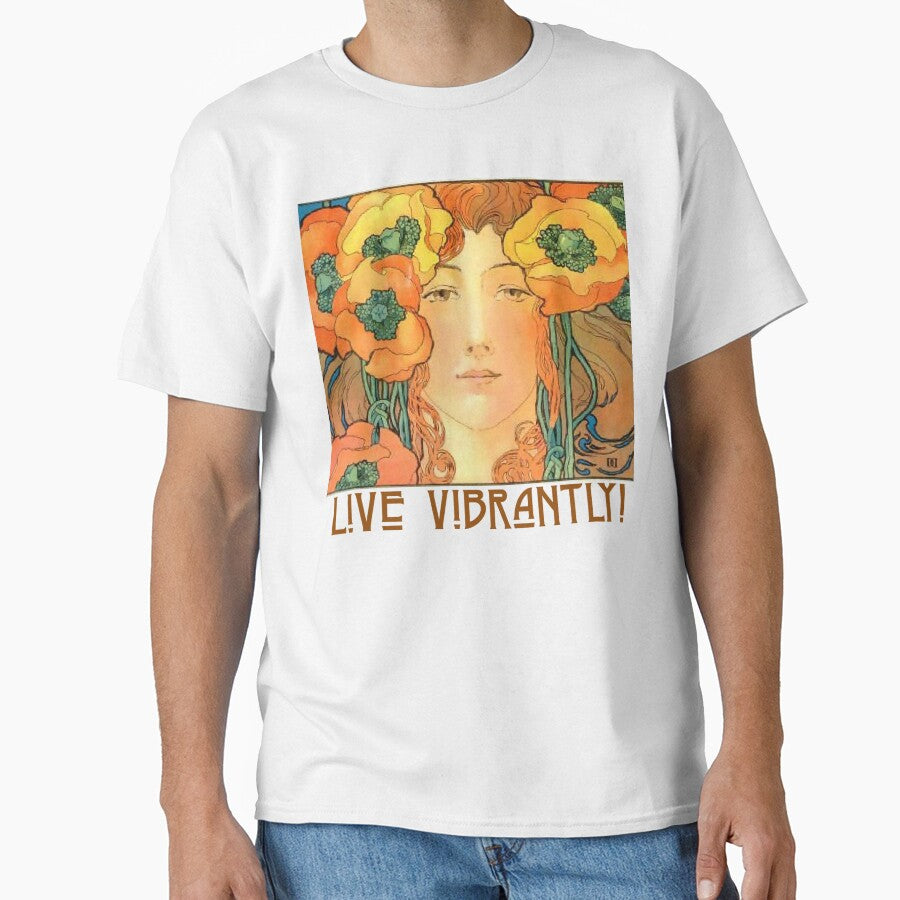 Live Vibrantly! Psychedelic Hippie Girl by SSustainable