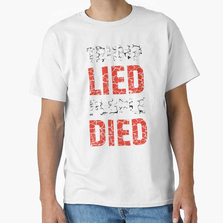 Trump Lied People Died Vintage by sandraking0908