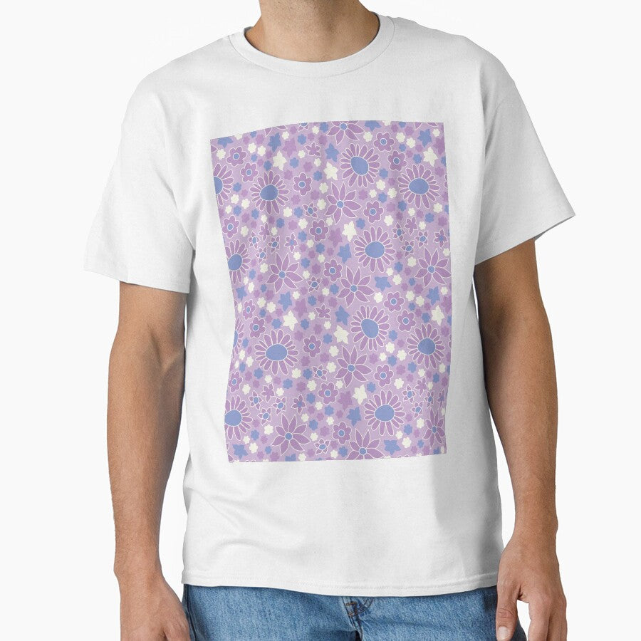 RETRO FLOWER POWER PURPLE by blomastudios