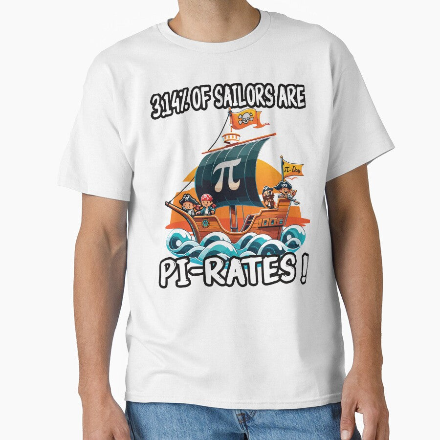 Pi Day 3.14 Pirate Style Math Symbol Fun Design by Thomas Remmers
