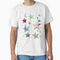Stars Statement Tee, Soft Grunge Oversized Y2K by milanforbes