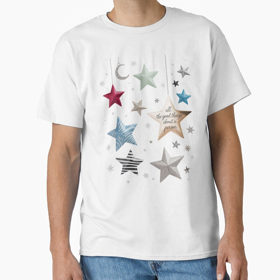 Stars Statement Tee, Soft Grunge Oversized Y2K by milanforbes