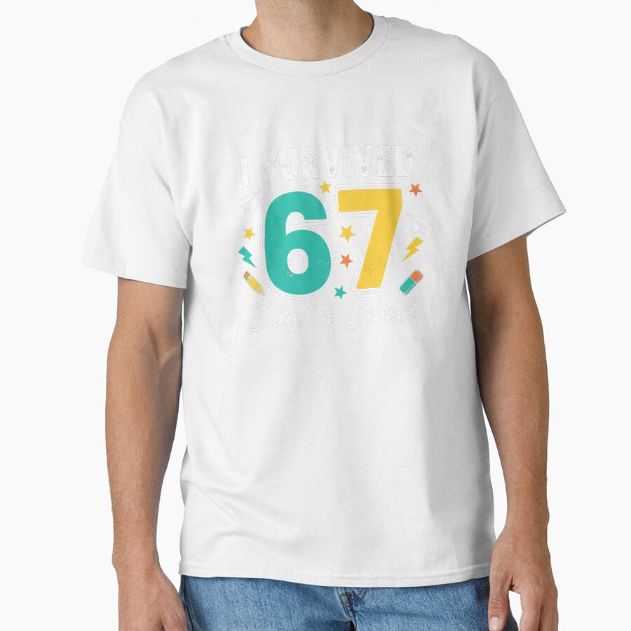 I Survived 67 Days Of School Funny 67 Teachers Students Meme by TalalosART