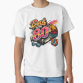 Back to the 80s Retro Vintage AI Graphic – Neon Synthwave Cassette & VHS Design by Cleora Art