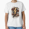Grunge Lightning Bolt – Rock Electric Bolt Punk Metal Aesthetic Design by Happy'CLICK'