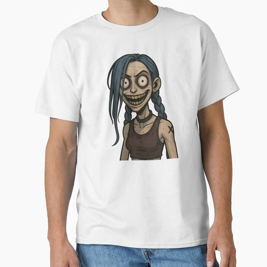 Creepy Punk Girl Horror Portrait Illustration by Th4d1us