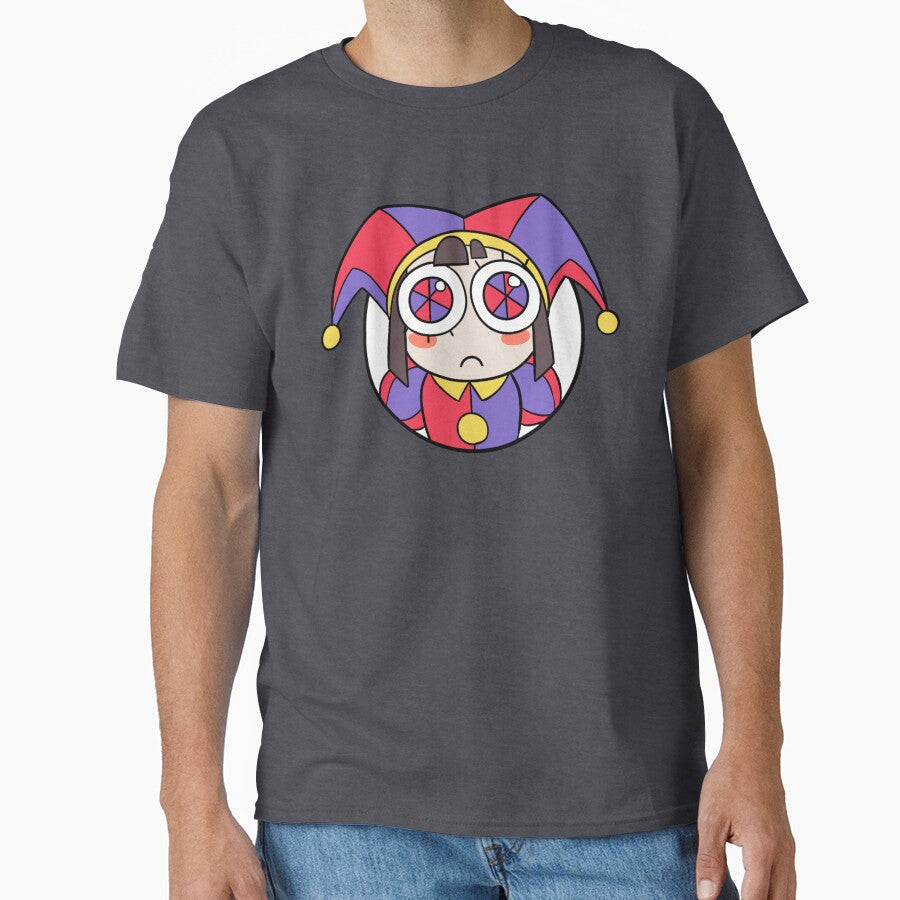 Pomni Head Icon Sticker T-Shirt [The Amazing Digital Circus] by coolartdotcom