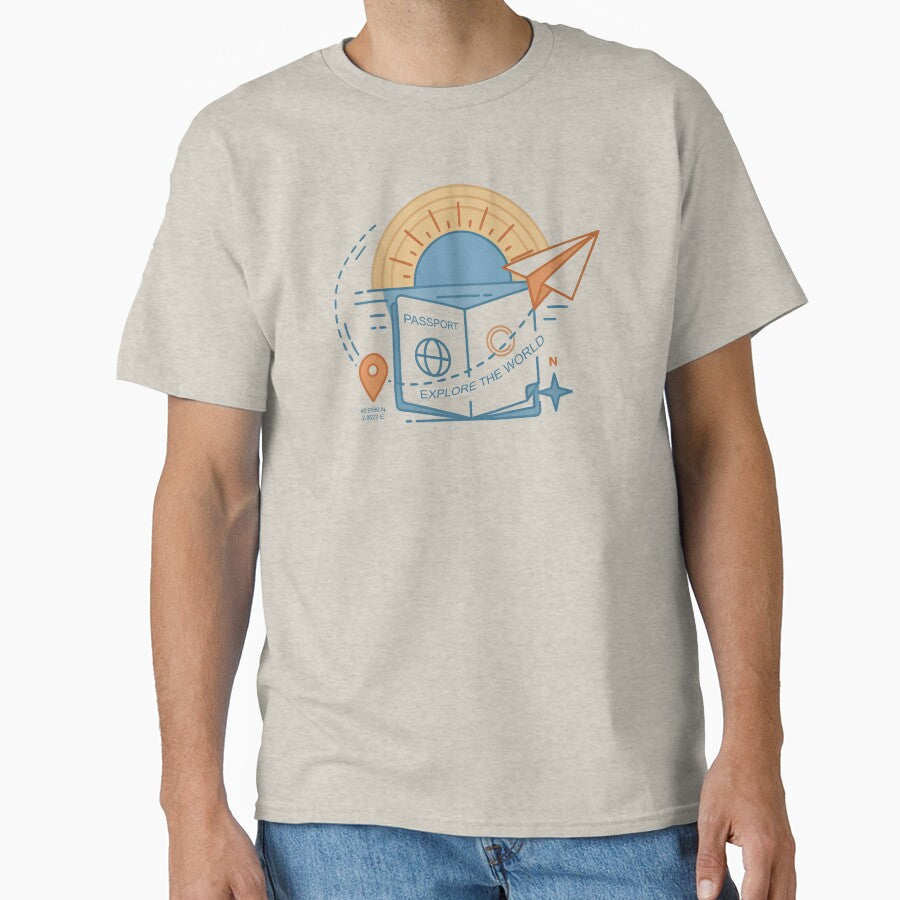 Wanderlust Travel Paper Airplane Sun by fadilow