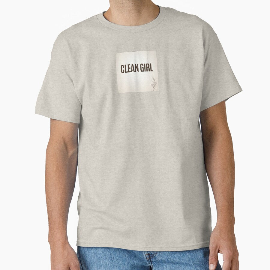 Clean Girl - viral aesthetic T-shirt by WaveDesignsNG