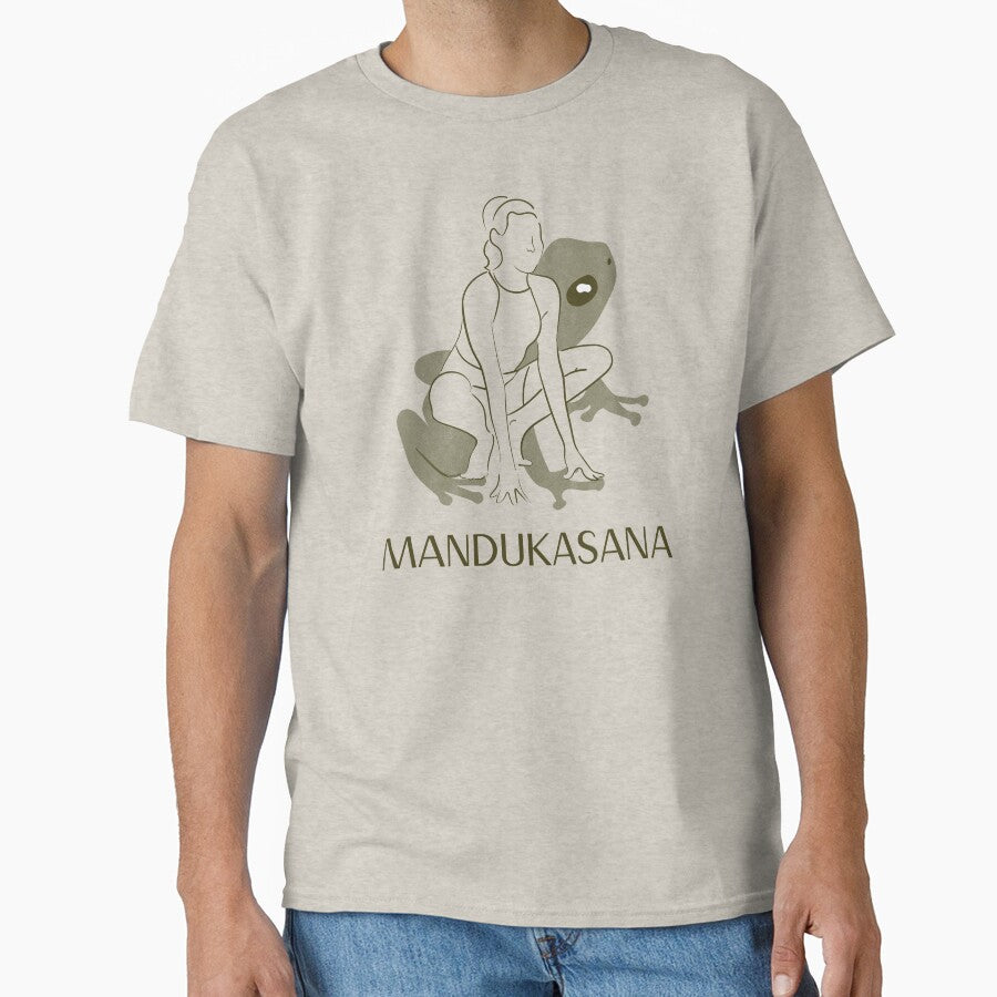 Frog Yoga Pose Mandukasana – Deep Stretch Meditation Yoga Design by WellspringXflow