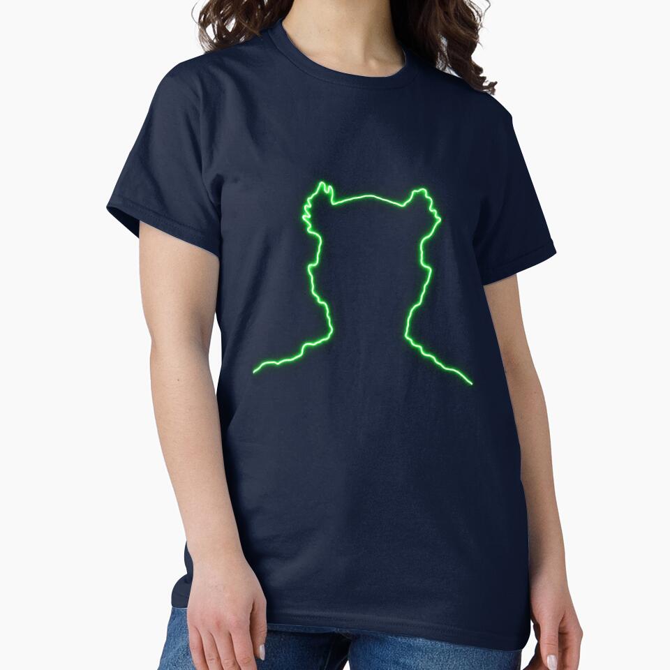 Keith Flint Neon Outline Graphic Tee by curiouschimp