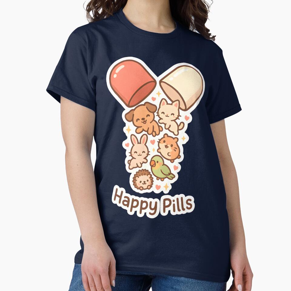 Happy Pills – Cute Animals Spilling from Capsule by Bettybee00
