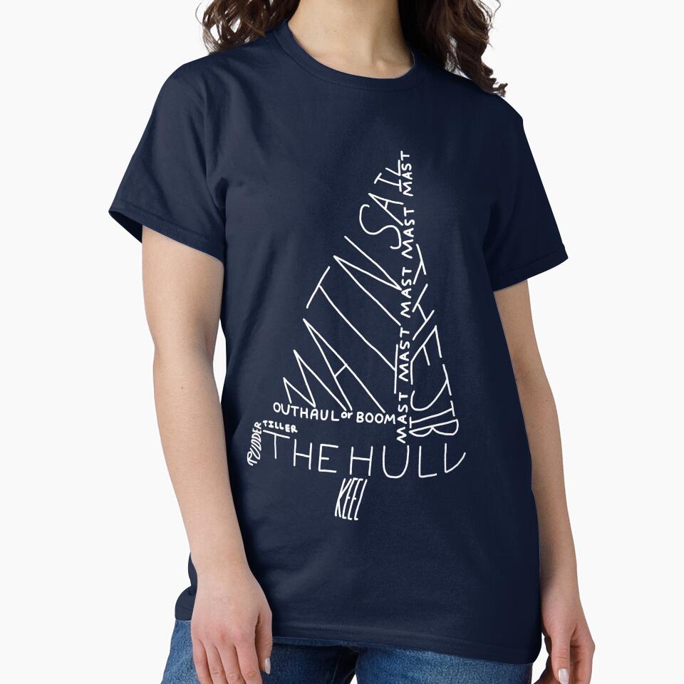 Cool White Labelled 420 Sailboat Design by Aleksandra  D