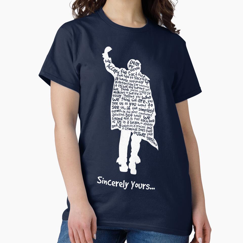 The Breakfast Club - Sincerely Yours - White by WASABISQUID