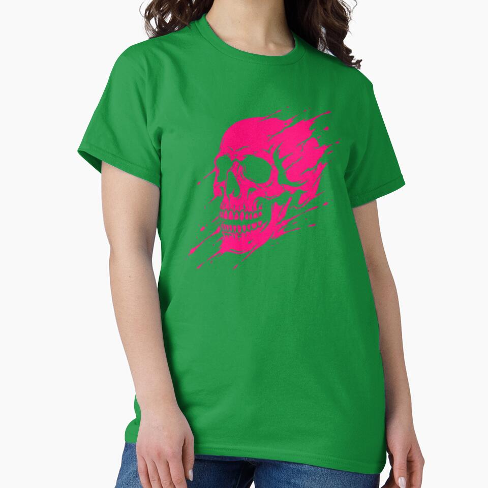 Neon Cyberpunk Melting Skull Glitch 2026 by MarCinu Art