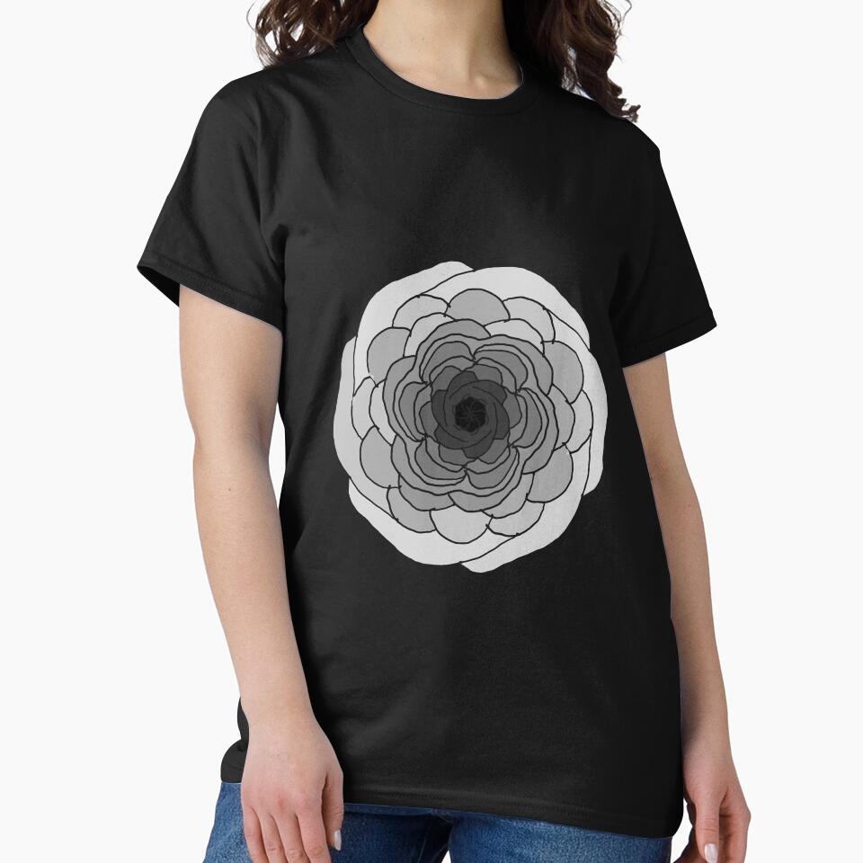 Grey Flower in Black by KExpressions