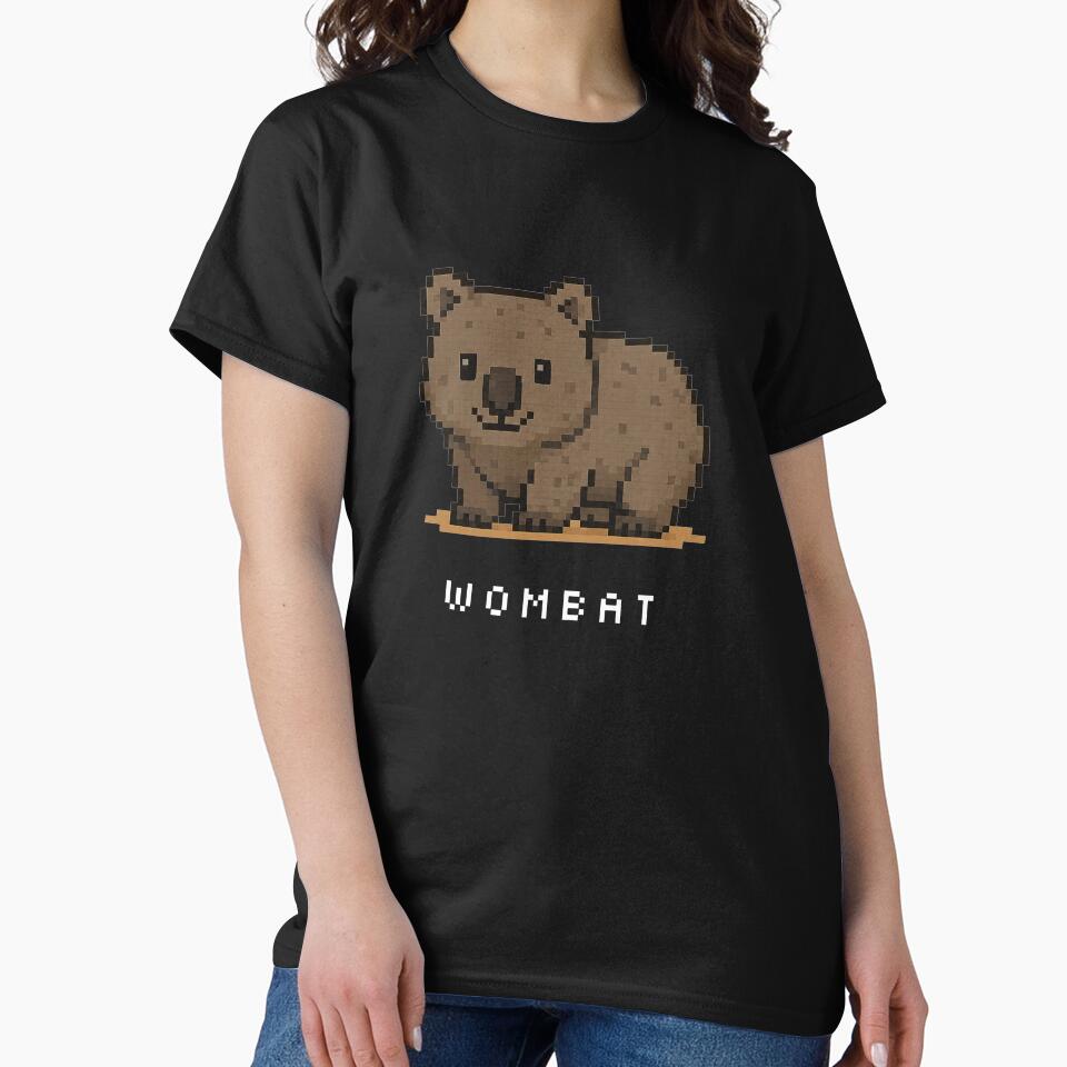 Cute Pixel Art Wombat - Retro 8-Bit Wildlife Design by SLGA-Designs