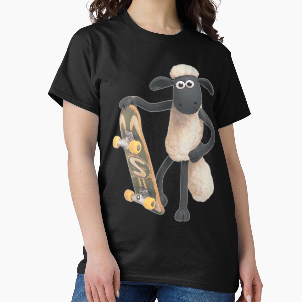 Claymation Sheep Character Holding Skateboard by daluxchin
