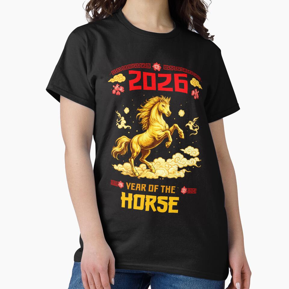 Year of The Horse 2026 Lunar New Year Chinese New Year 2026 by first-shirt ⭐ ⭐ ⭐ ⭐ ⭐
