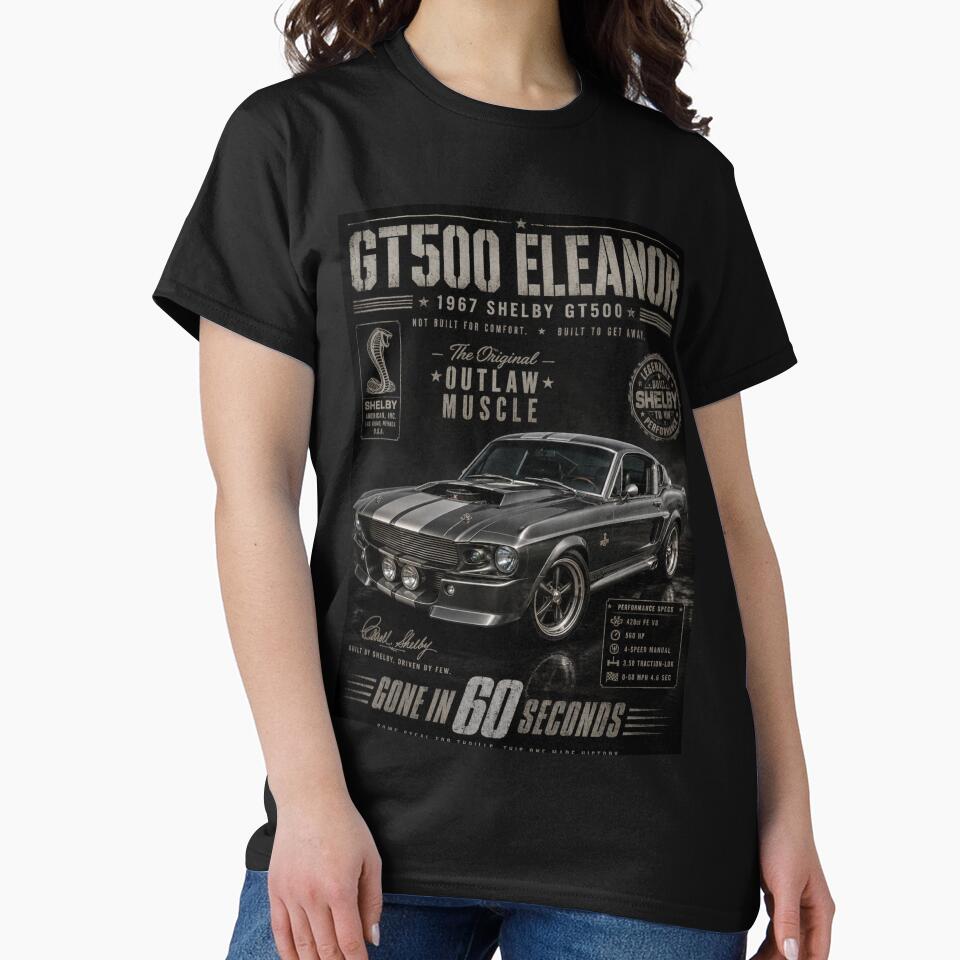 1967 Shelby GT500 Eleanor Gone in 60 Seconds Classic Muscle Car Vintage Art by TheArtOfCar