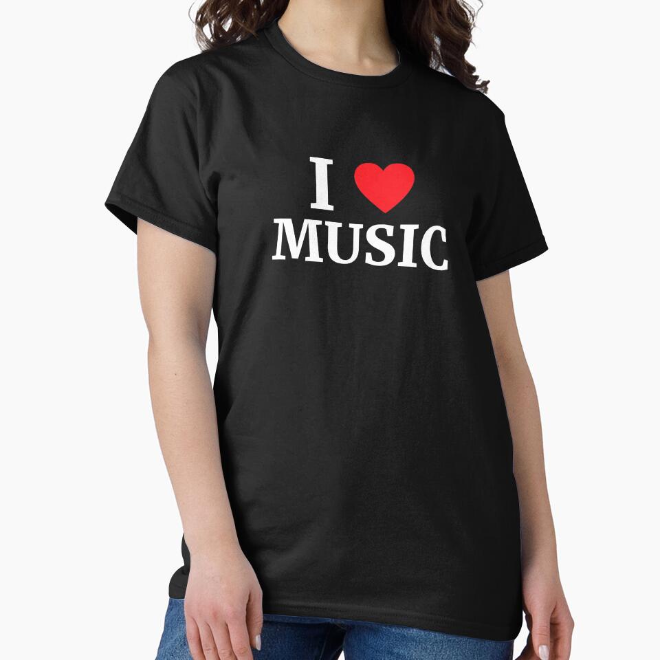 I Love Music Heart by Vanover Designs