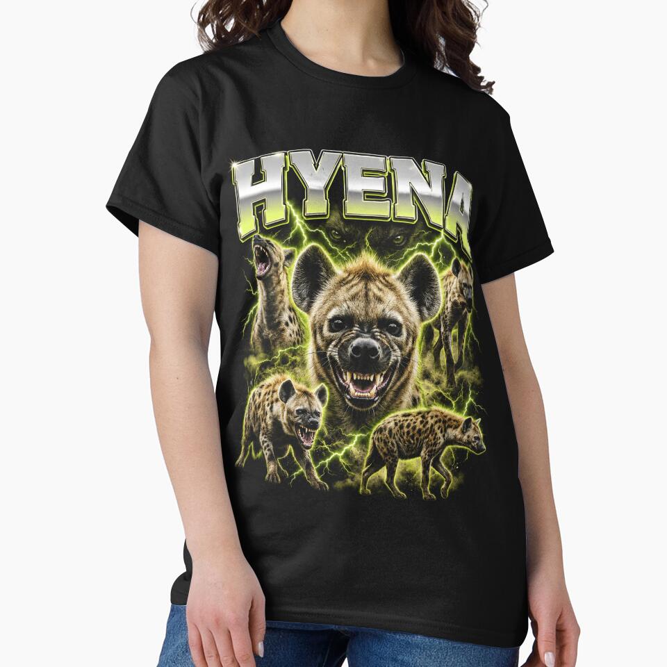 Hyena Wildlife Collage Art by OceanBandwear