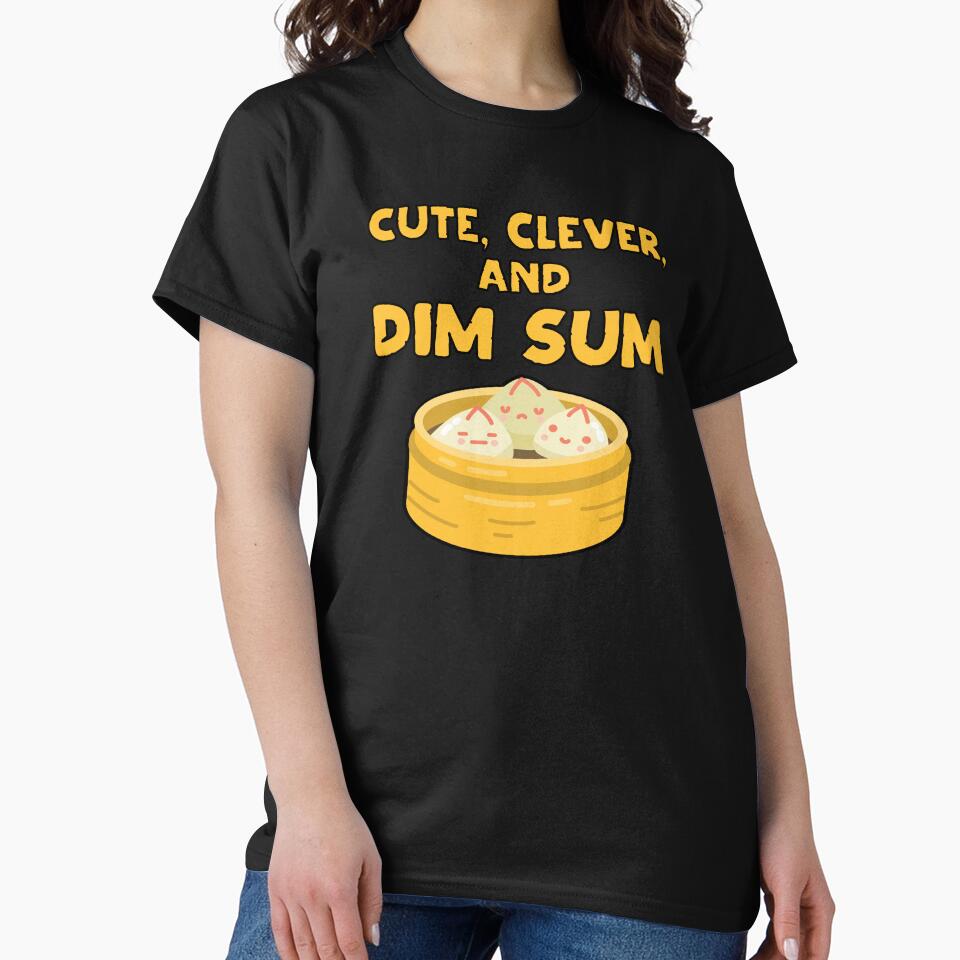 Cute Clever and Dim Sum Funny Dumpling Pun by Maljonic