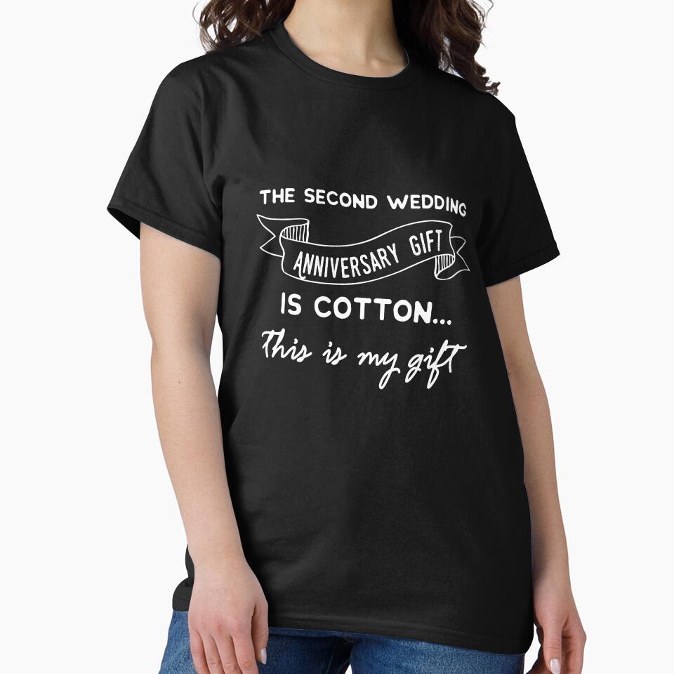 Second Anniversary design, 2nd Wedding Anniversary Tee by Lisbob