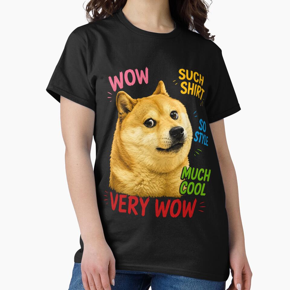 Doge Very Wow T-shirt by diamdesign