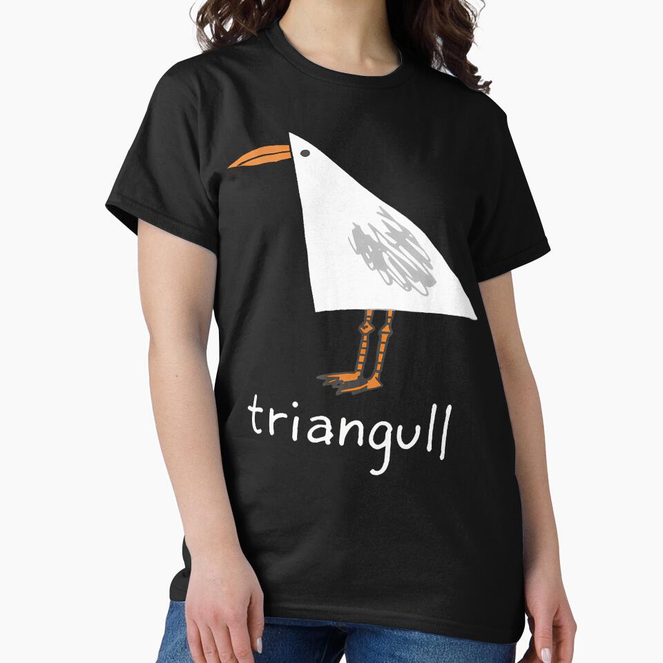 Triangull Triangle Seagull Bird Pun Funny by Apparel-Vortex