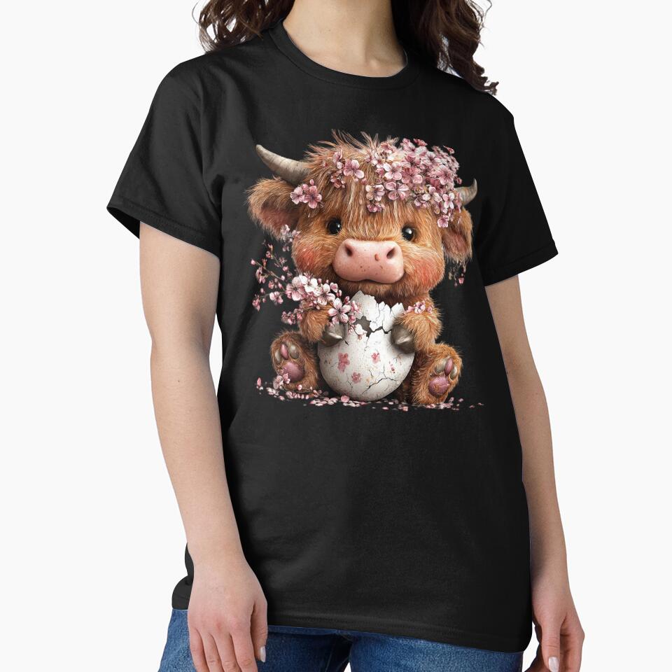 Adorable Calf with Cherry Blossoms by perijun