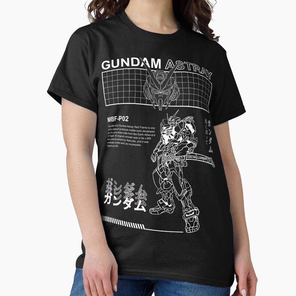 Gundam Astray MBF P02 Black And White BW Streetwear by Gundam Artwork
