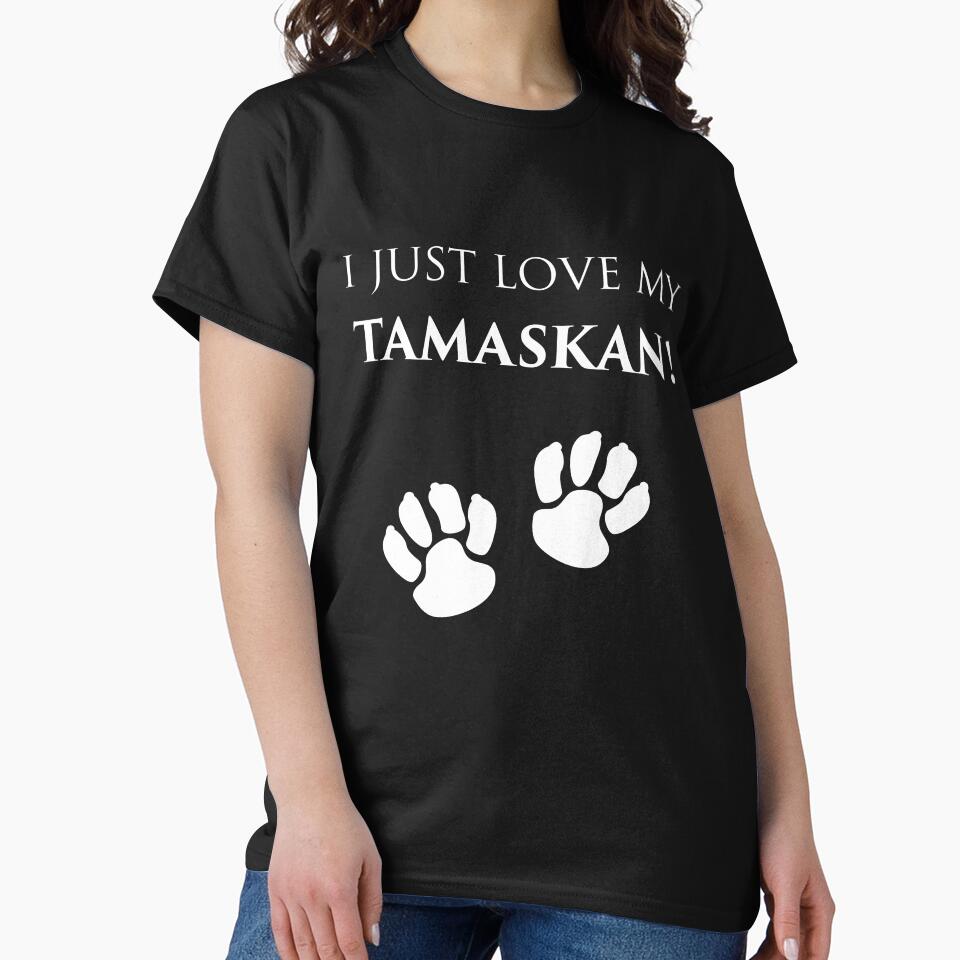 I Just Love Tamaskan Owner Motif Paw Design Gift by InesK-Design