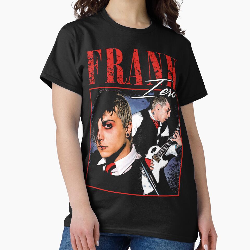 Frank Iero Mcr Vintage Retro Design by HostDrawing