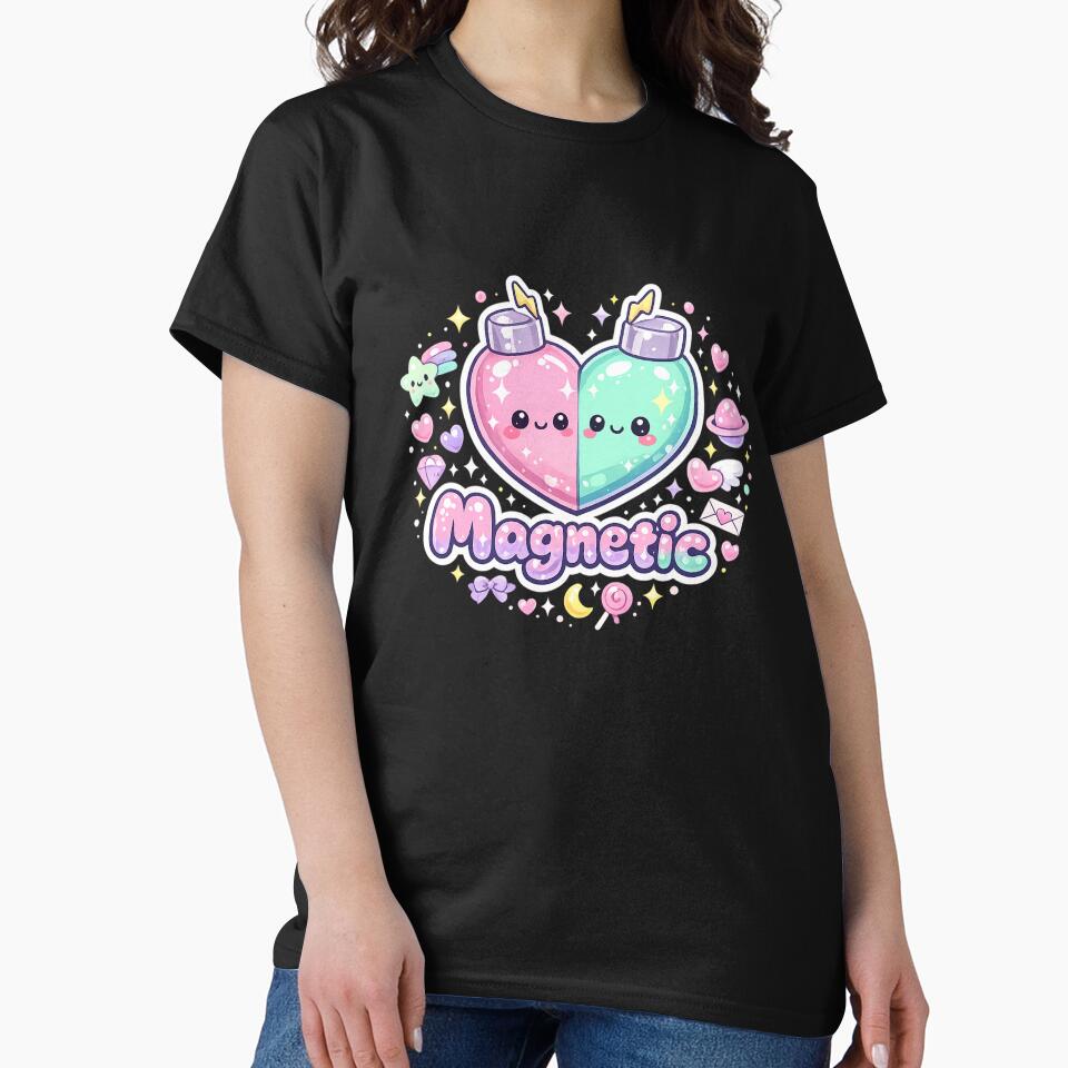 Magnetic Y2K Chrome KMagnetic Y2K Chrome Kpop Typography Girl Group Fan Designpop Typography Girl Group Fan Design by Aymanejed