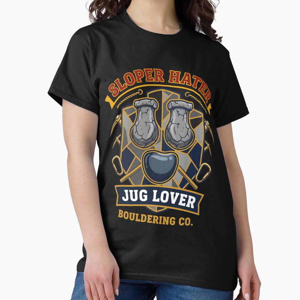 Sloper Hater Jug Lover Bouldering Co Funny by LuminOrb
