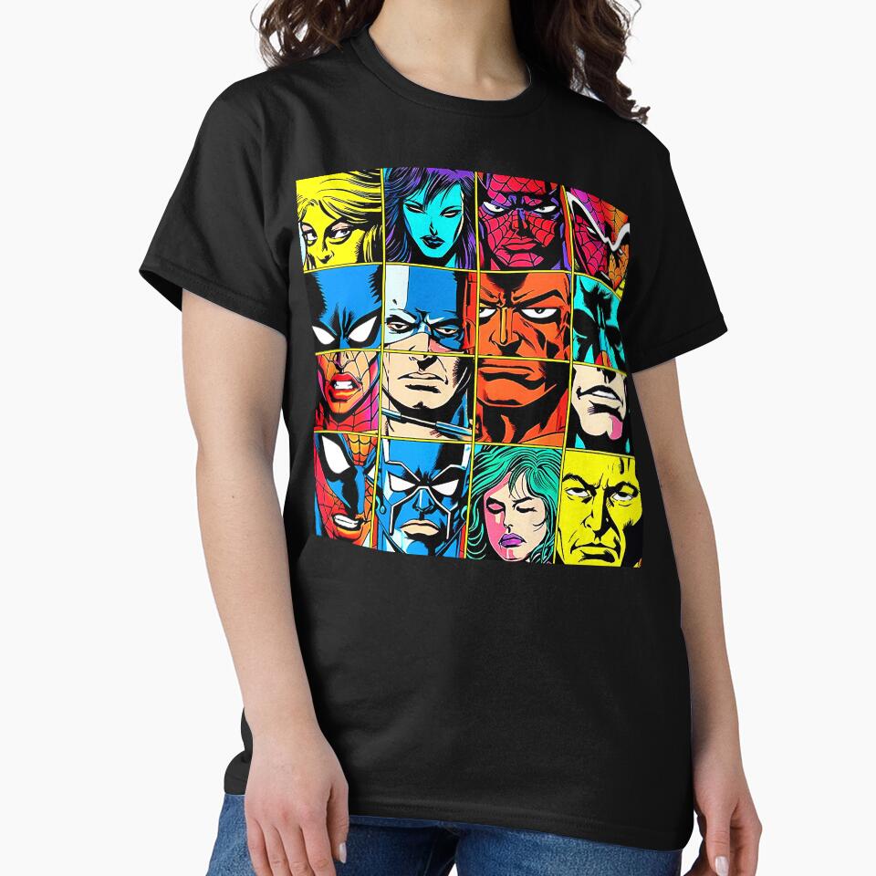 Collection Of Super Heroes Comic Book Pop Art by DEC02