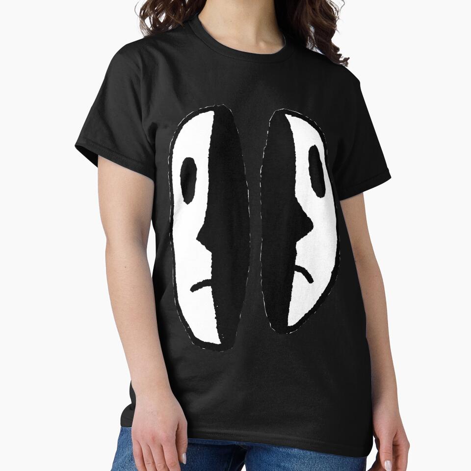 No Thoughts Head Empty Happy Sad Mask by liuiawgpn47