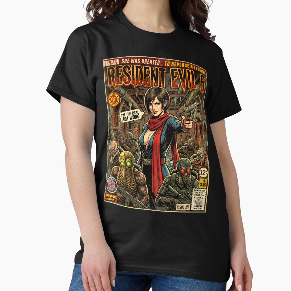 Resident Evil 6 Carla Radames Retro Comic Cover Art by Back2Collage