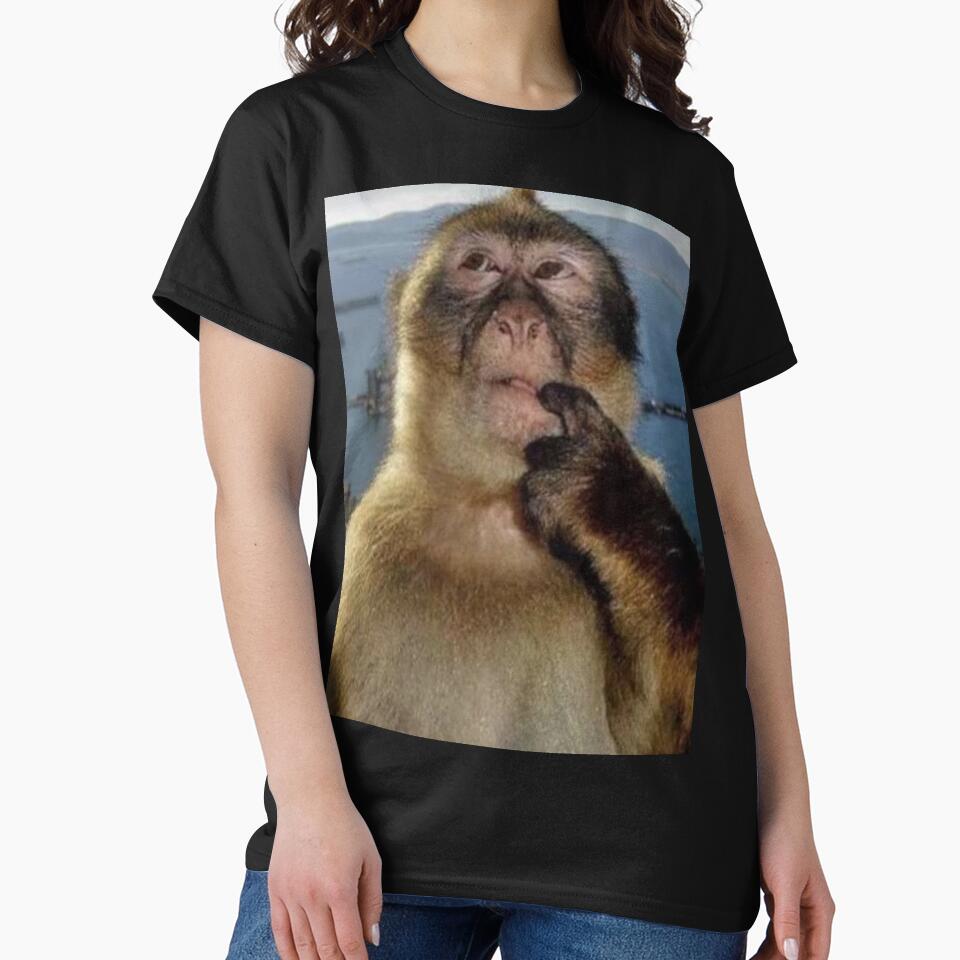 Thinking monkey by wolfdotmpeg