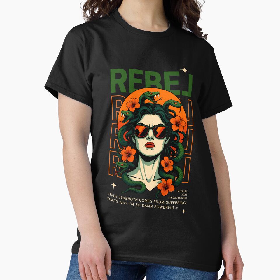 REBEL, Medusa, Feminine Power, Greek Mythology by QuirkySpark
